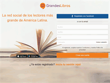 Tablet Screenshot of grandeslibros.com